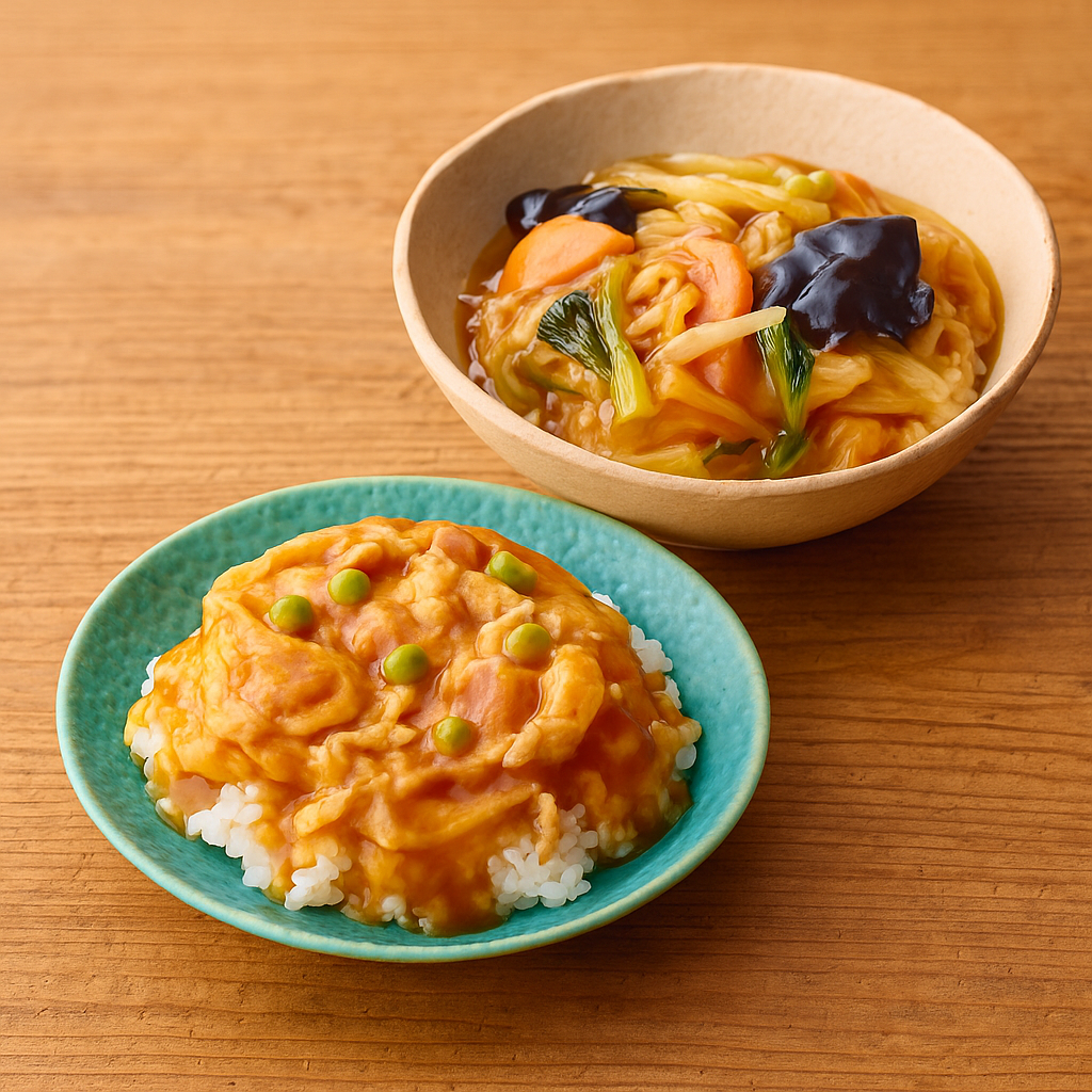 中華丼の具と天津飯の素セット | 各2人前 | レンジで簡単 | 楽仙樓公式