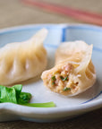 蒸し餃子と白菜肉包(肉まん)のセット